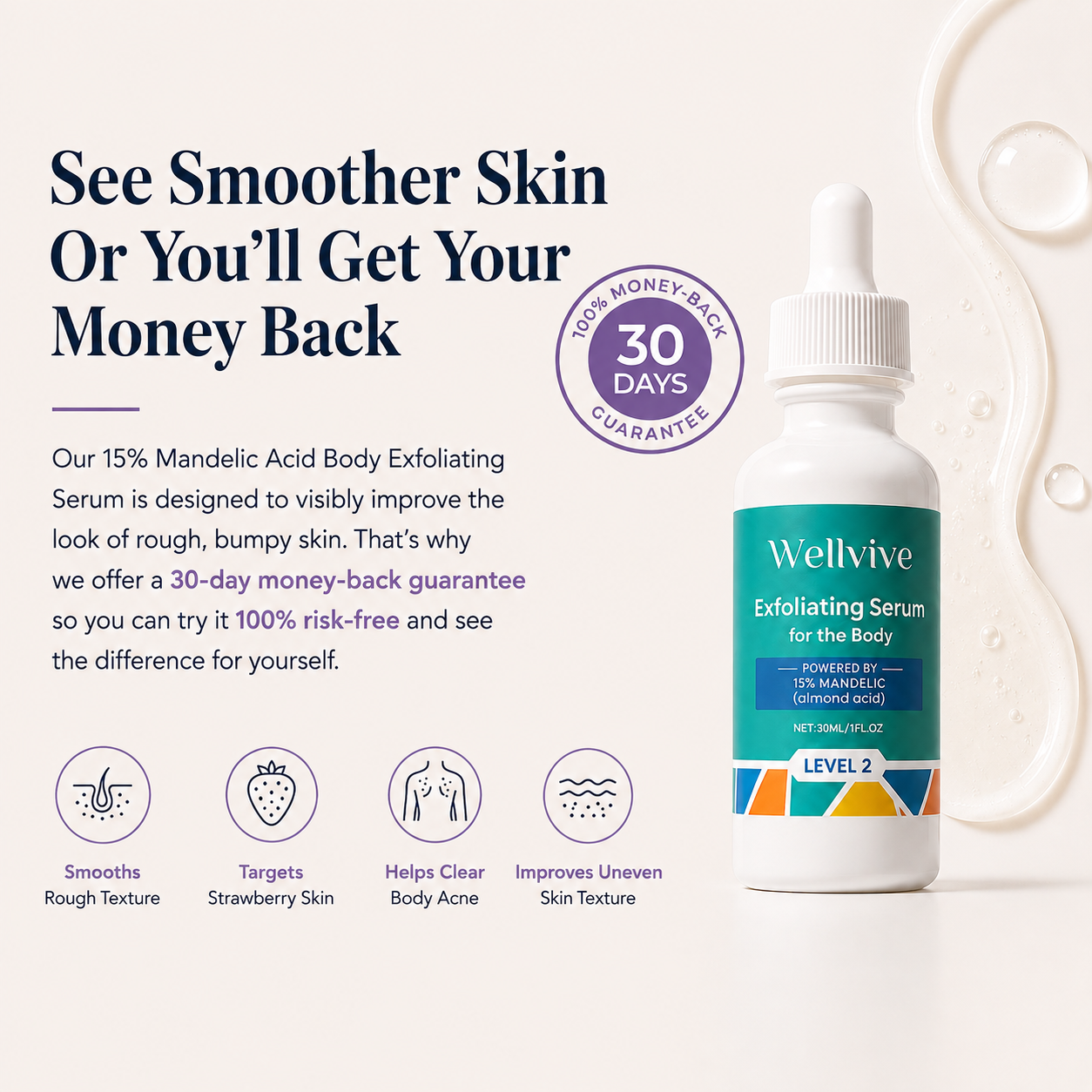 15% Mandelic Acid KP Body Serum